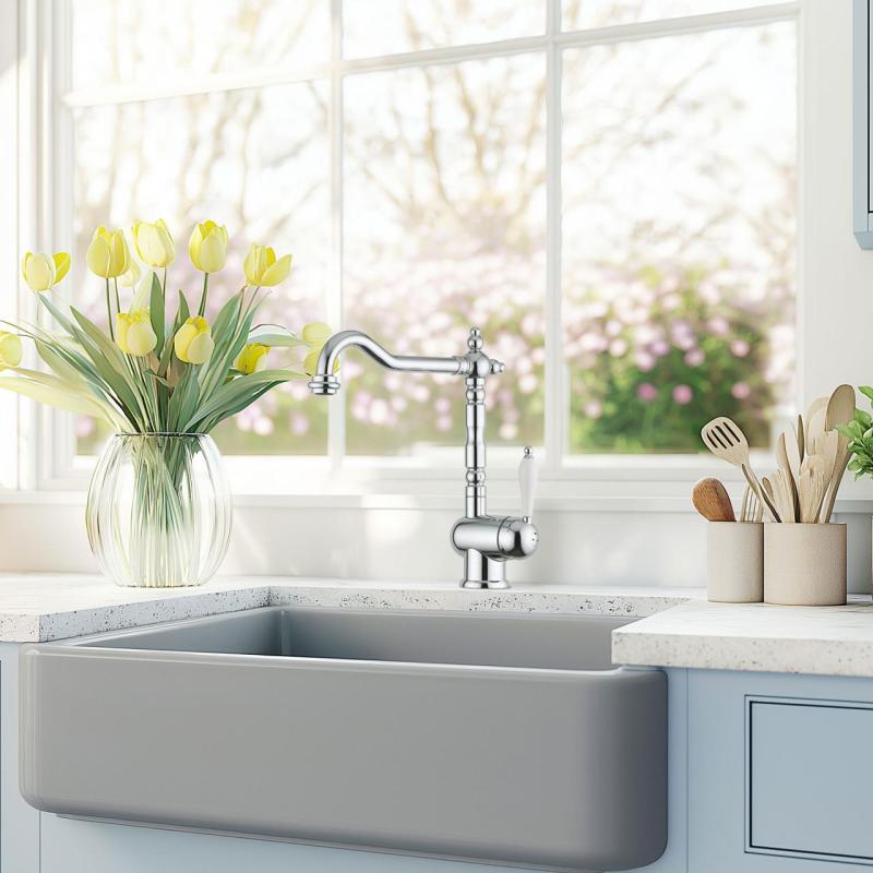 Franke Particolare Old England classic kitchen faucet chrome 115.0060.360