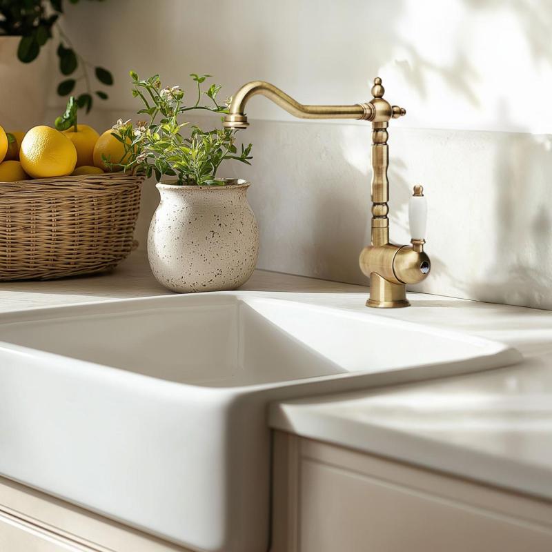 Franke Particolare Old England classic kitchen faucet bronze 115.0028.205