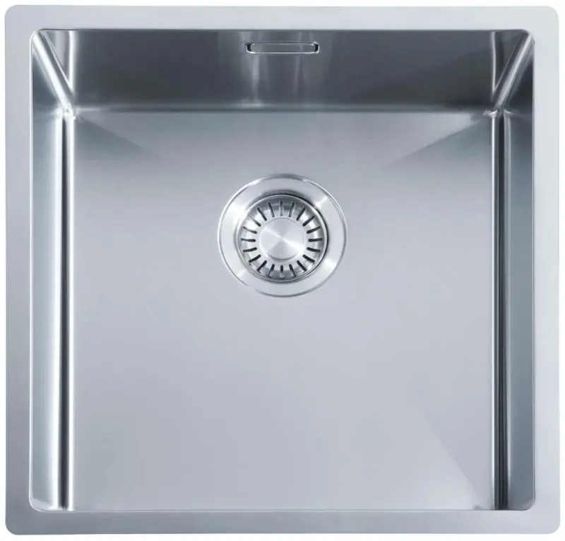 ABK Bingara 40fvi stainless steel sink 40x40cm flush mount, undermount, and top mount BIN40FVI
