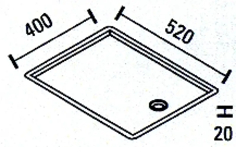 ABK Bingara stainless steel dish drainer 52x40cm flush-mounted BIN52FVI