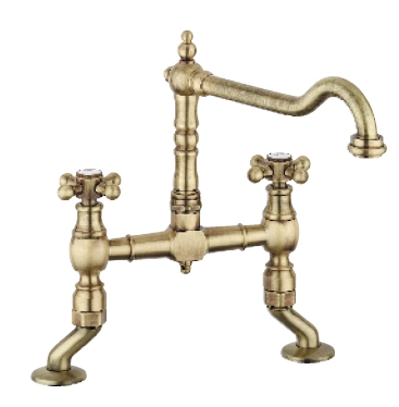 Old Fashion Two hole with elbows Bronze V1979BRST - Productafbeelding 5