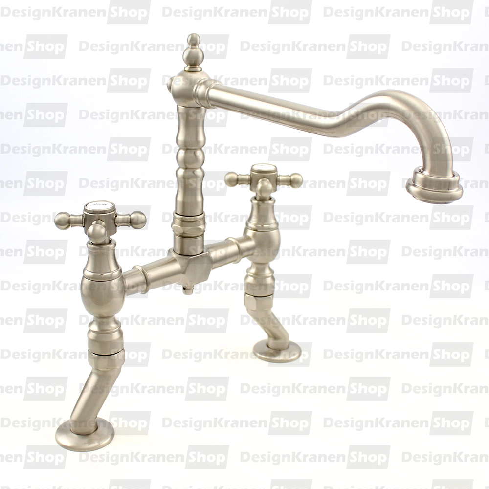 Old Fashion Two-holes with elows sink Stainles steel V1979RVSST - Productafbeelding