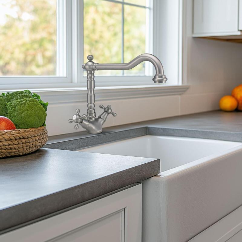 PB Old fashion kitchen faucet V1910 stainless steel