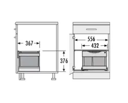 Hailo Tandem S 2 Plus 2 waste bins 1153449242