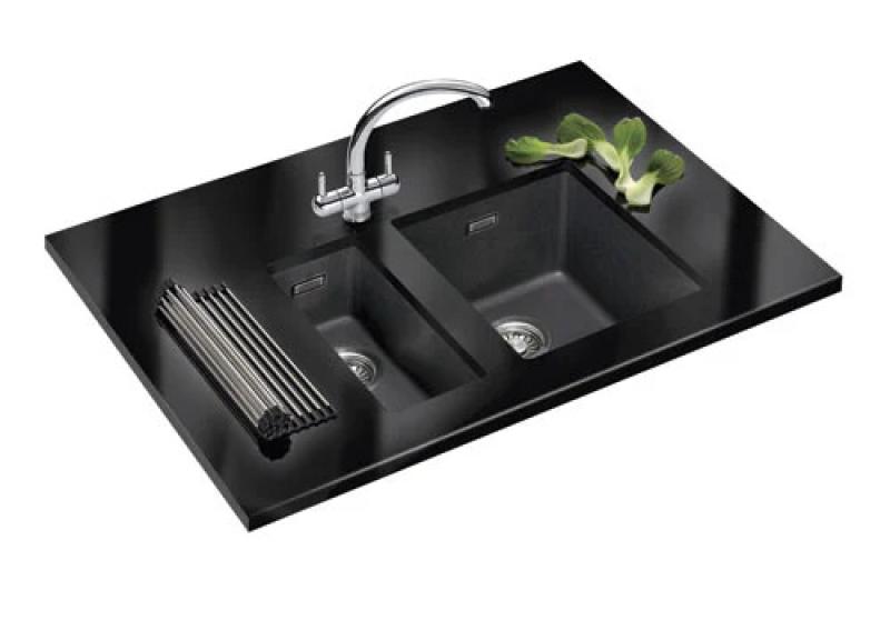 Franke Sirius 2 S2D 110.16 plastic black sink 16x41cm undermount 125.0252.231