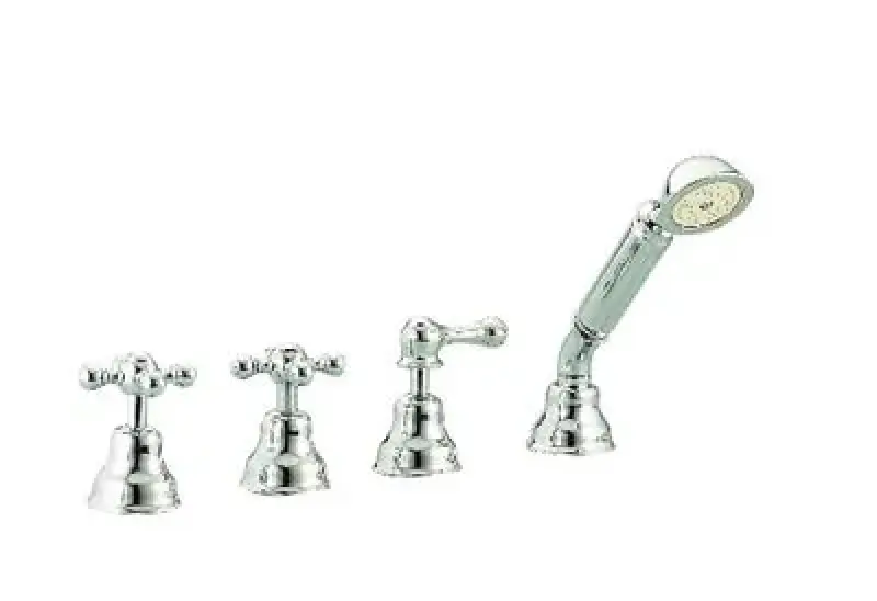 Cisal Arcana Ceramic 4-hole Bath Mixer Tap bath rim mounted chrome AC00029021