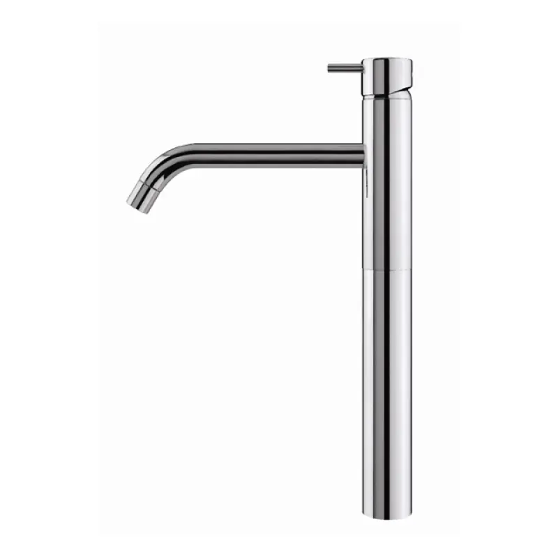 Waterevolution Flow sink faucet with high spout for washbasins, including click plug, chrome T11501