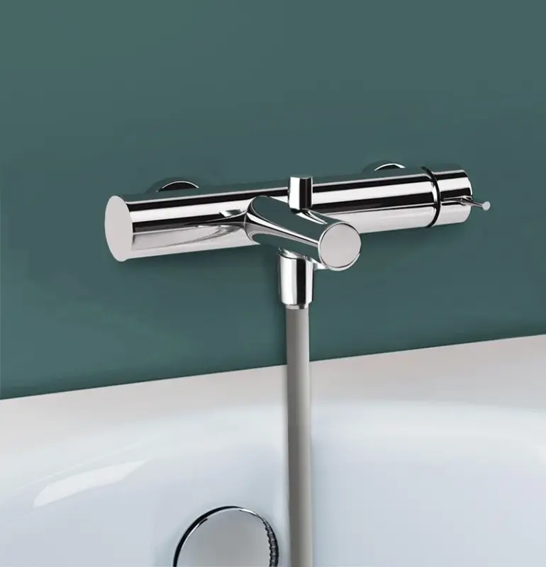 Waterevolution Flow bath mixer with hand shower set chrome T13001