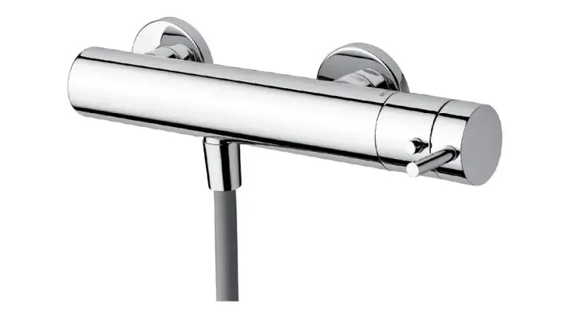 Waterevolution Flow thermostatic shower mixer with shower set, chrome T140T01