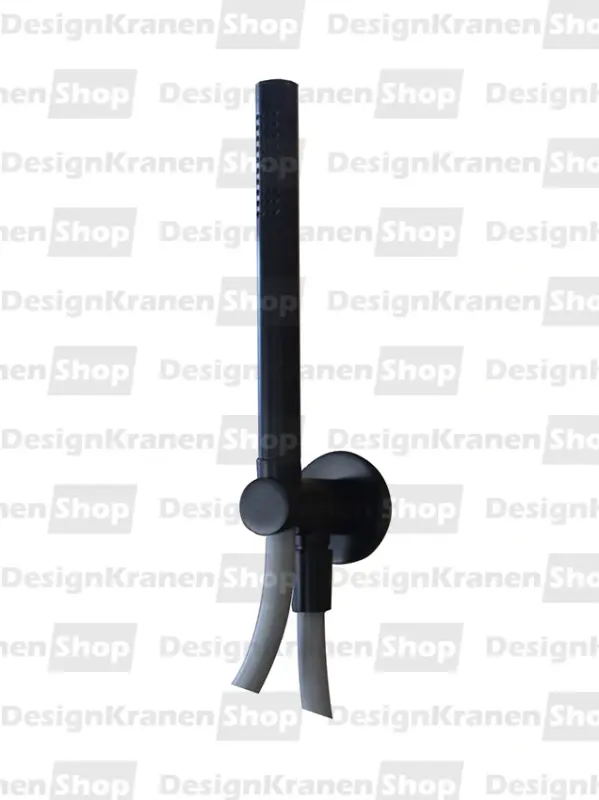 Waterevolution Flow Shower holder with outlet, flexible and handshower Black T1621PR