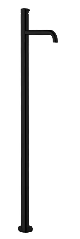 Waterevolution Flow Floor standing washbasin mixer with automatic stop & go valve Black T113PR