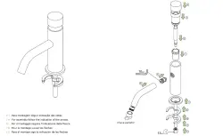 Waterevolution Flow Washbasin tap with timer and automatic stop & go valve Chrome T110TP01