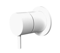 Waterevolution Flow Built-in Mixer Tap Matte White 1208512412