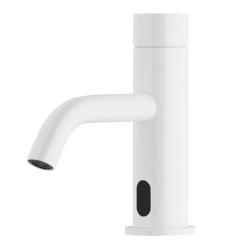 Waterevolution Flow electronic sink faucet, infrared battery operated, matt white T110EBBR