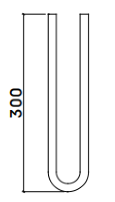 Waterevolution Flow Perpendicular towel rail Stainless steel A115IE