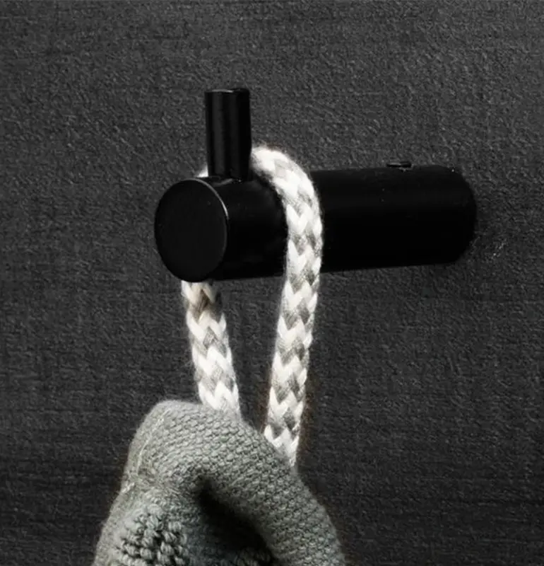 Waterevolution simple hook for handtowel black A150PR