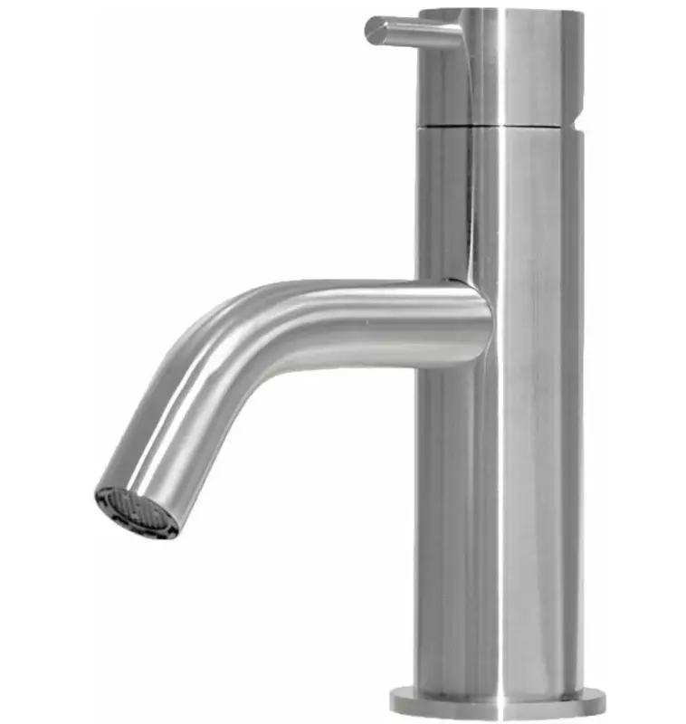 Waterevolution Flow low washbasin faucet stainless steel T110IE