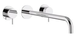 Water Revolution Flow 3-hole Built-in Washbasin Faucet Chrome with spout 21 cm T1163F01-21