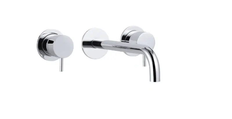 Water Revolution Flow 3-hole Built-in Washbasin Faucet Chrome with spout 21 cm T1163F01-21