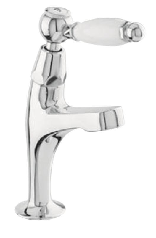 PB Classic washbasin tap with white lever cold water small model chrome 1208854162