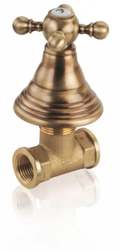 PB classic faucet built-in shut-off valve with star knob Bronze 1208855572