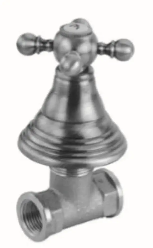 PB classic faucet built-in shut-off valve with star knob stainless steel 1208855582