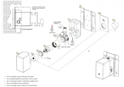 Waterevolution Flow concealed shower set with thermostat rain shower and hand shower solid stainless steel 1208889792