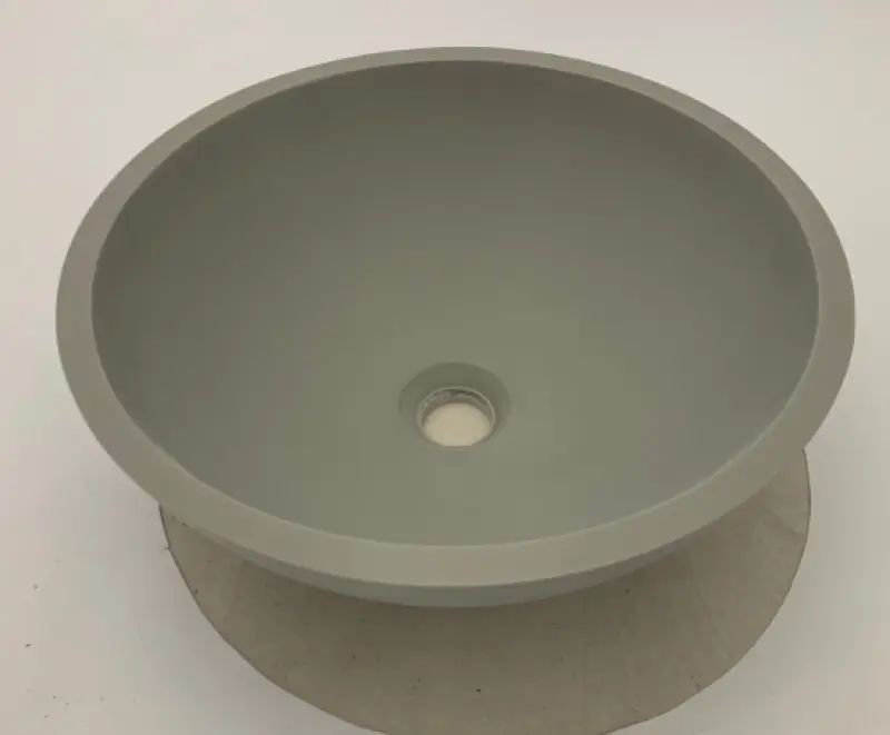 Solid-S Pure Round countertop sink, matte light gray, W41xH14cm, without overflow, 1208919566