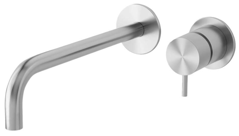 Waterevolution Flow built-in sink faucet, fully stainless steel T116BIEV2 with 25 cm spout