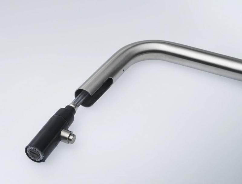 Franke Kitchen tap Kubus pull-out hand shower stainless steel 115.0529.207