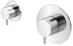 Waterevolution Flow built-in shower thermostat with 1 stop valve chrome 1208920980