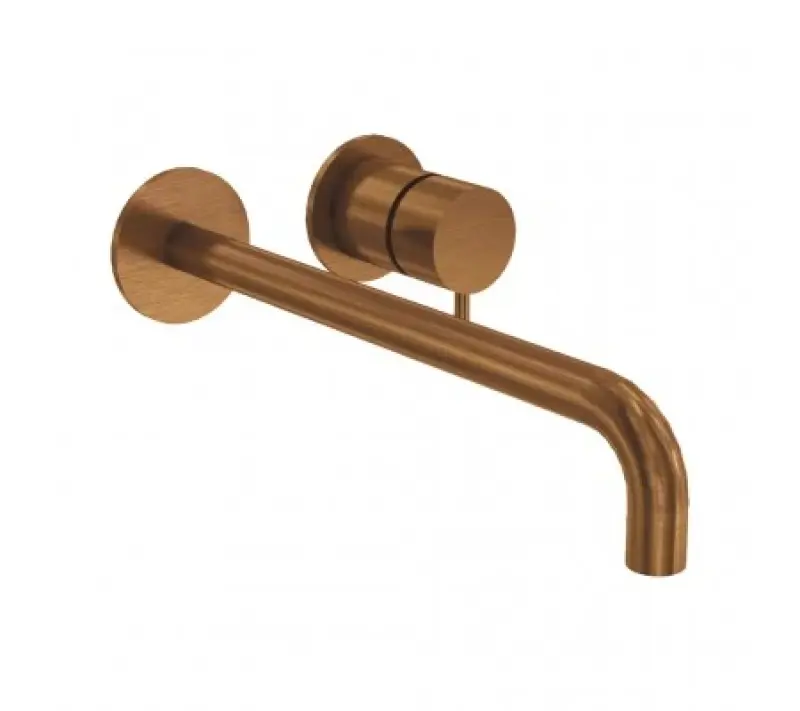 Waterevolution Flow Built-in Washbasin Faucet PVD Brushed Copper with 15 cm Spout T116BCPE-15