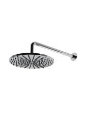 Waterevolution Flow head shower 250mm with wall connection stainless steel