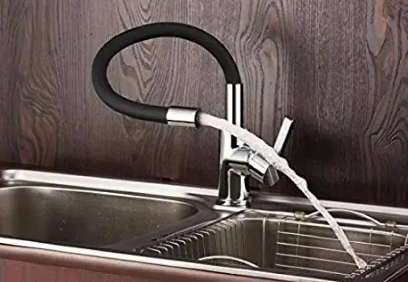 DEMM kitchen tap with swivel spout chrome/black 1208947023