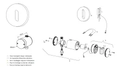 Waterevolution Flow infrared sensor for washbasin, by mains power supply, stainless steel T118EEIE