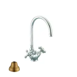 Cisal Arcana Ceramic Washbasin Mixer Bronze AC00052027