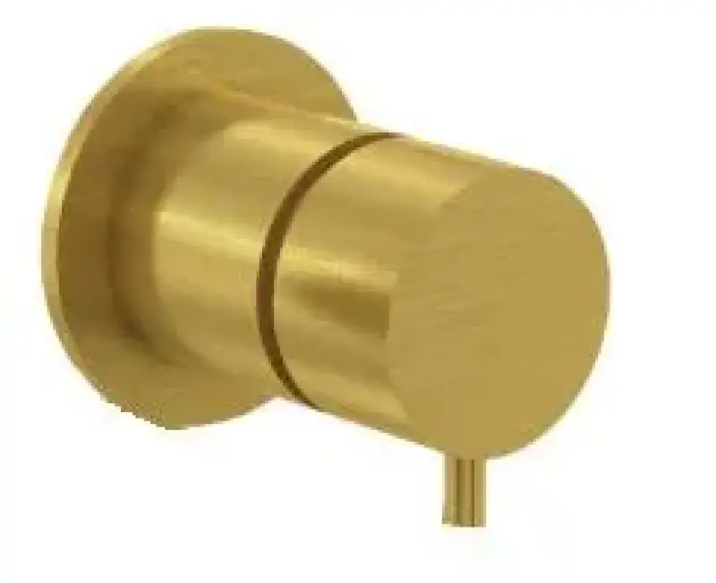 Water Revolution Flow Built-in Mixer Tap Fully Brushed Brass 1208953244