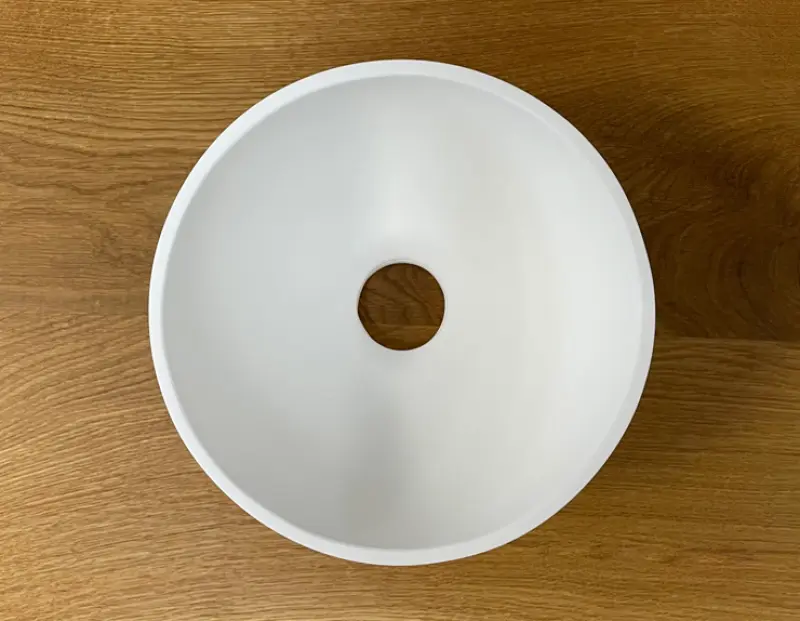 Solid S small washbasin, Solid Surface, round, 20 x 20 x 11 cm, matte white, 1208953267