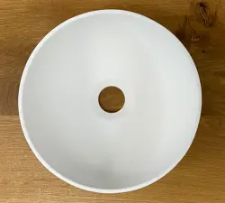 Solid S small washbasin, Solid Surface, round, 25 x 25 x 11 cm, matte white, 1208953272