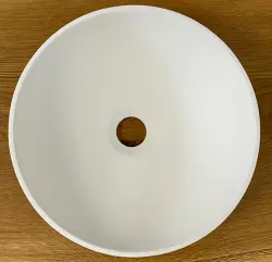 Solid S small washbasin, Solid Surface, round, 30 x 30 x 11 cm, matte white, 1208953273