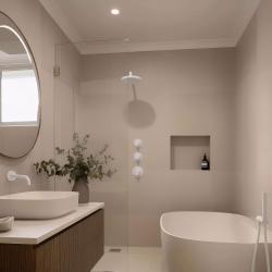 Waterevolution Flow Built-in Shower Thermostat with 2 shut-off valves matt white 1208953386