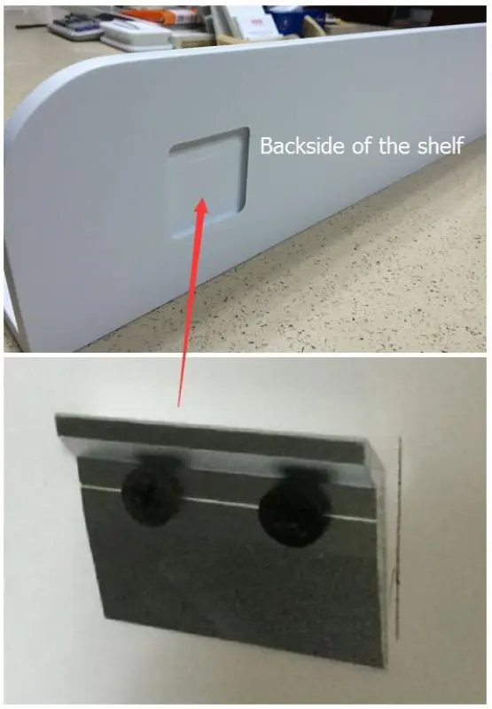 Solid-S Planchet Plank, matte white, shower basket, 90x12 cm, solid surface, includes hidden mounting hardware 1208953448