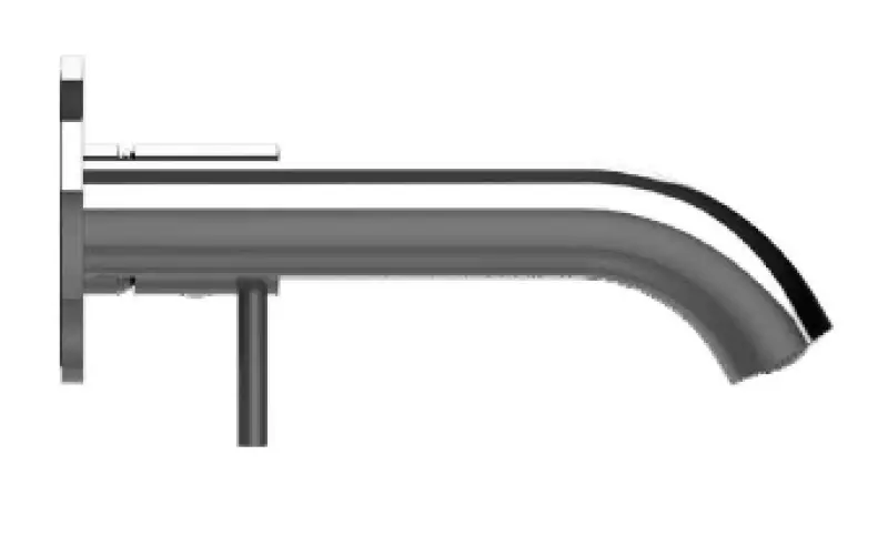 SB Round basin mixer tap, recessed, white matt 102mm