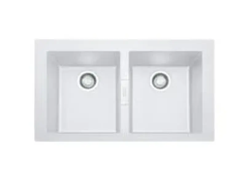 Franke Sirius 2 S2D 620 plastic double sink white build-up 143.0634.553