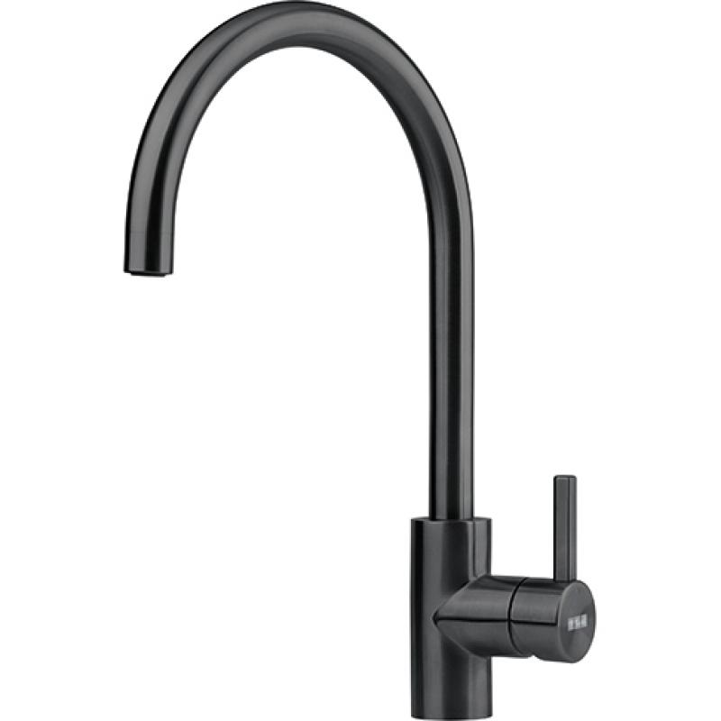 Franke Kitchen tap Eos Neo swivel spout brushed black 115.0666.437