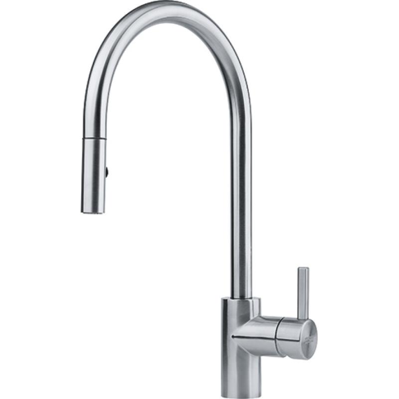 Franke Kitchen tap Eos Neo with spout pull-out spray head completely stainless steel 115.0638.862