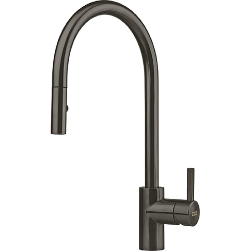 Franke Kitchen tap Eos Neo with spout pull-out spray head pvd gun metal 115.0638.865