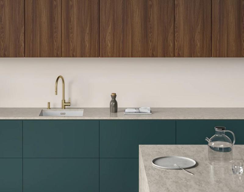 Franke golden Kitchen tap Eos Neo with spout pull-out spray head pvd gold 115.0689.094