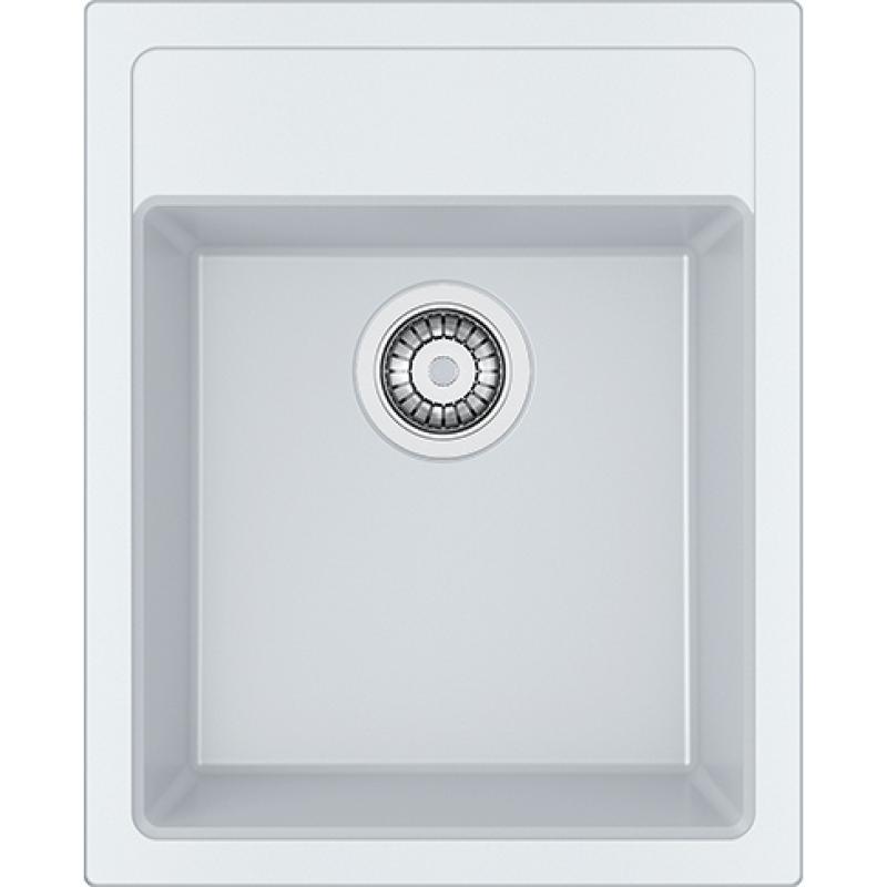 Franke Sirius 2 S2D 610.40 plastic white sink 43x53cm surface-mounted with faucet hole 114.0568.054