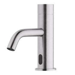 Waterevolution Flow electronic washbasin faucet with infrared sensor and battery operation in stainless steel T110EIE
